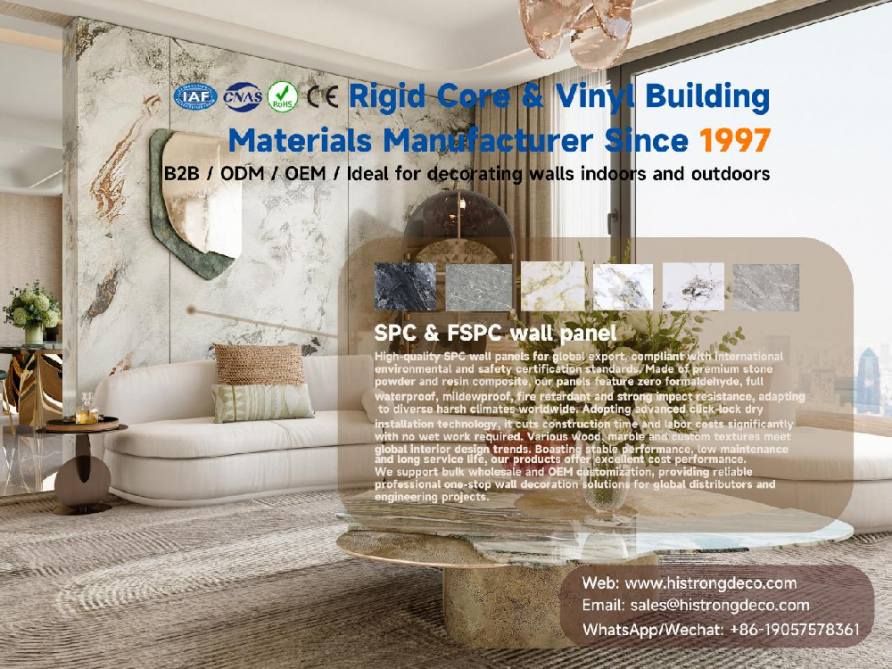 Premium SPC & FSPC Wall Panels: Zero Formaldehyde & Fast Click-Lock Installation