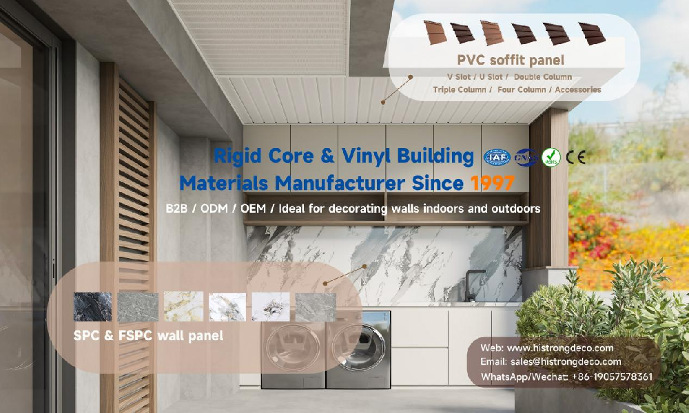 Premium Vinyl Soffit & Stone Composite Wall Panels (IAF, CNAS, RoHS, CE)